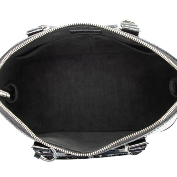 GIFTABLE! $2850 Louis Vuitton Epi Electric Alma PM Satchel black patent leather - Picture 14 of 17
